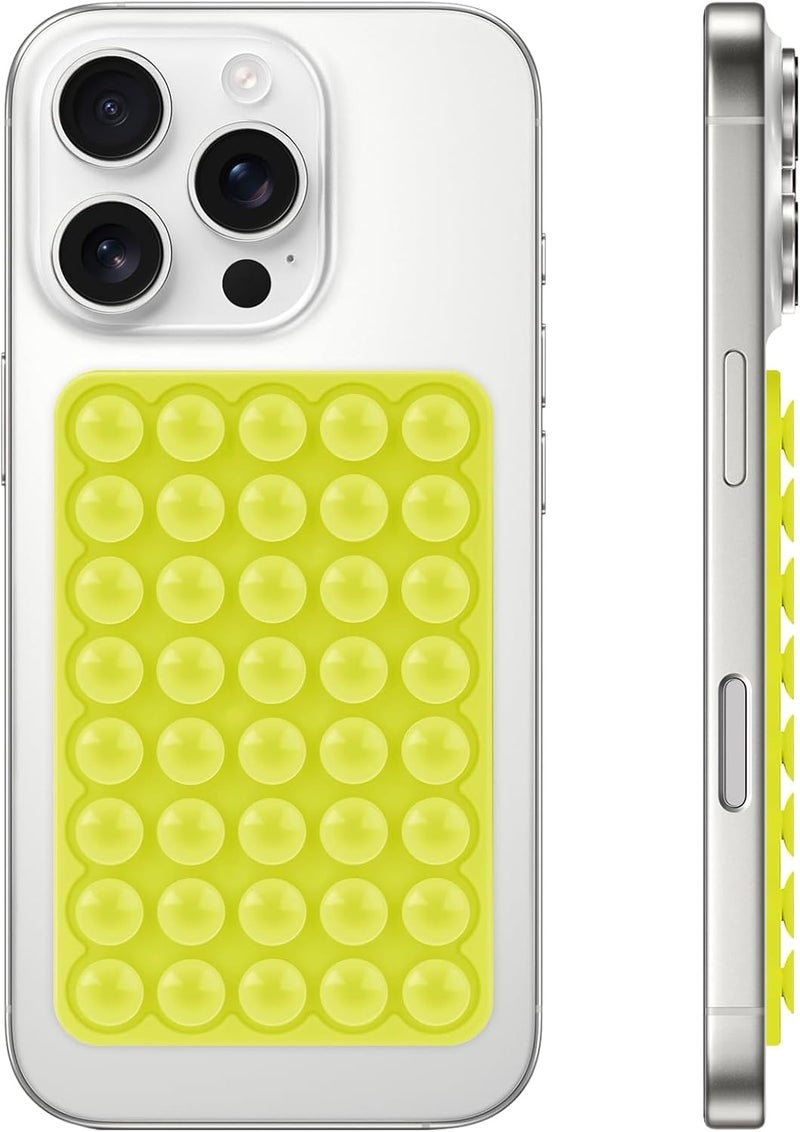 Yojaro Silicone Suction Phone Case Mount, Non Slip Suction Cup Phone Holder for Selfies and Videos, Green - Image 1